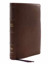 Kjv, Reference Bible, Center-Column Giant Print, Premium Goatskin Leather, Brown, Premier Collection, Comfort Print