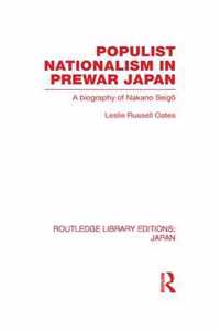 Populist Nationalism in Pre-War Japan