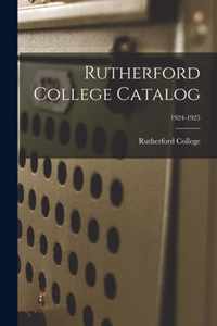 Rutherford College Catalog; 1924-1925