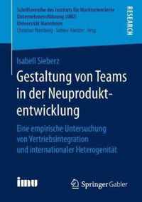 Gestaltung von Teams in der Neuproduktentwicklung