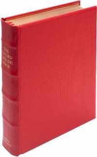 REB Lectern Bible, Red Imitation Leather over Boards, RE932