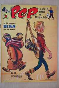 Pep No.10 - Een pittig weekblad met Mickey en Kuifje - 8 december 1962