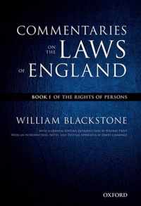 The Oxford Edition of Blackstone's: Commentaries on the Laws of England: Book I