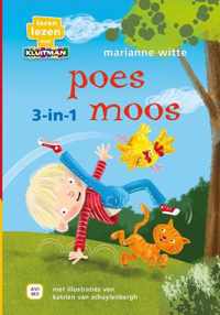 Leren lezen met Kluitman  -   poes moos 3-in-1