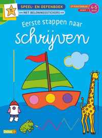 Speel- en oefenboek met beloningsstickers Eerste stappen naar schrijven 4-5 jaar