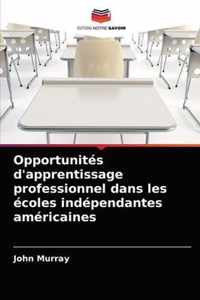 Opportunites d'apprentissage professionnel dans les ecoles independantes americaines