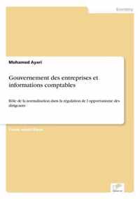 Gouvernement des entreprises et informations comptables