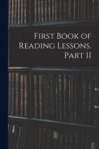 First Book of Reading Lessons. Part II