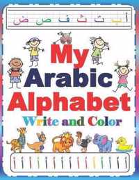 My Arabic Alphabet, Write and Color