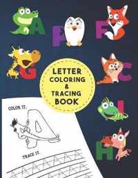 Letter Tracing And Coloring Book