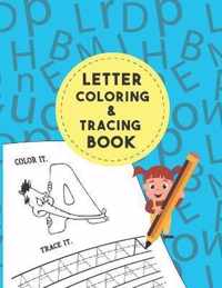 Letter Tracing And Coloring Book