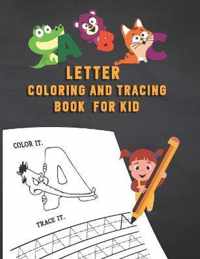 Letter Tracing And Coloring Book