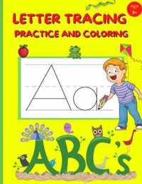 Letter Tracing Practice and Coloring