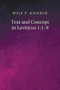 Text and Concept in Leviticus 1