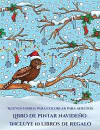 Libros para colorear con dibujos para adultos (Libro de pintar navideno)