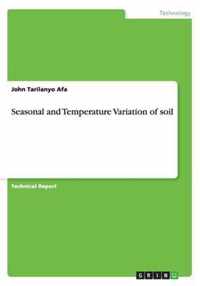 Seasonal and Temperature Variation of soil