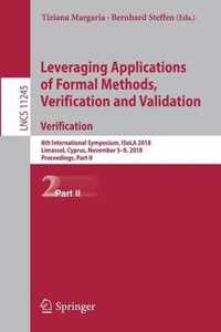 Leveraging Applications of Formal Methods, Verification and Validation. Verification