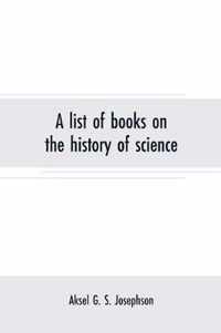 A list of books on the history of science