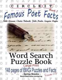 Circle It, Famous Poet Facts, Book 2, Word Search, Puzzle Book