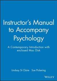 Instructor's Manual to Accompany Psychology