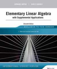 Elementary Linear Algebra with Supplemental Applications