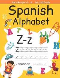 Spanish alphabet, For kids ages +2 and 1st, 2nd Grade