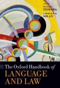 Oxford Handbook Of Language And Law