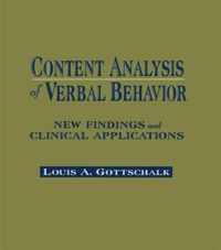 Content Analysis of Verbal Behavior