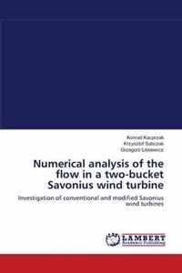 Numerical analysis of the flow in a two-bucket Savonius wind turbine