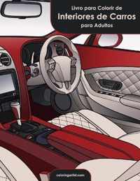 Livro para Colorir de Interiores de Carros para Adultos