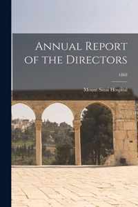 Annual Report of the Directors; 1868