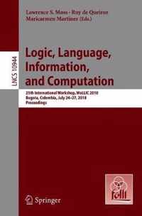 Logic, Language, Information, and Computation