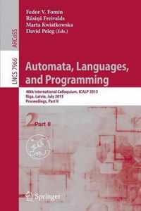 Automata, Languages, and Programming