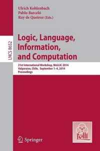 Logic Language Information and Computation