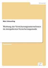 Werbung der Versicherungsunternehmen im deregulierten Versicherungsmarkt