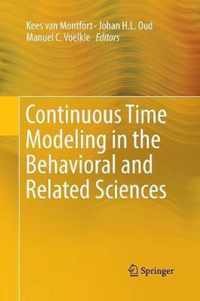 Continuous Time Modeling in the Behavioral and Related Sciences