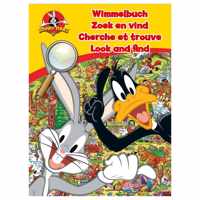 Looney Tunes zoekboek :  Zoek en Vind (kartonnen bladzijdes) Taz , Daffy Duck, Tasmanian Devil, Bugs Bunny