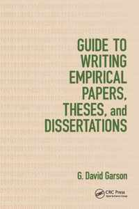 Guide to Writing Empirical Papers, Theses, and Dissertations