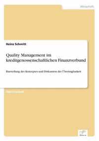 Quality Management im kreditgenossenschaftlichen Finanzverbund