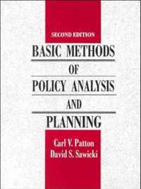 Basic Methods of Policy Analysis and Planning