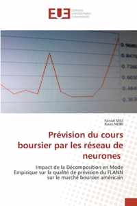 Prevision du cours boursier par les reseau de neurones