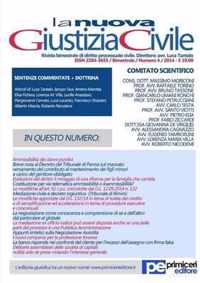 La Nuova Giustizia Civile (Numero 4/2014)