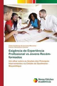 Exigencia de Experiencia Profissional vs Jovens Recem-formados