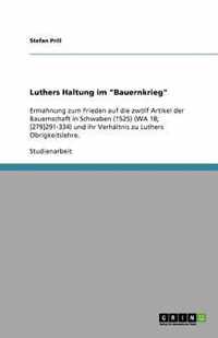 Luthers Haltung im Bauernkrieg