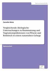 Vergleichende oekologische Untersuchungen zu Raumnutzung und Vegetationspraferenzen von Wisent und Rothirsch in einem naturnahen Gehege