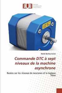 Commande DTC a sept niveaux de la machine asynchrone