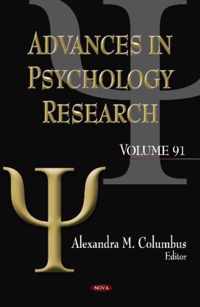 Advances in Psychology Research