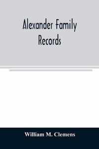 Alexander family records