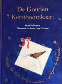 De gouden kerstboomkaart