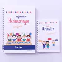 Set van 3 invulboeken en gratis notitieblokje! | Extra voordelig | Volumekorting | Invulboeken | Merk: Olifantastisch